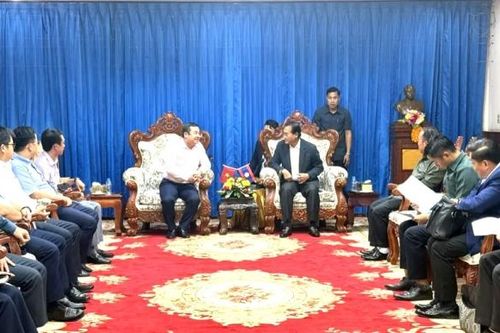 Tập đoàn Hóa chất Việt Nam làm việc tại Lào về dự án muối mỏ Kali