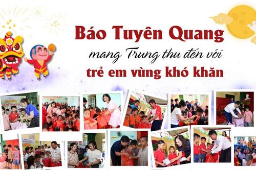 Báo Tuyên Quang mang Trung thu đến với trẻ em vùng khó khăn