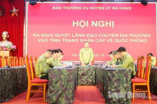Khai mạc luyện tập tổng hợp khu vực phòng thủ huyện Na Hang