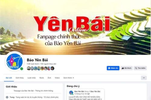 Lan tỏa thông tin từ trang fanpage Báo Yên Bái