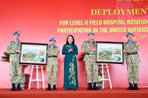 Hai đơn vị của Bộ Quốc phòng lên đường gìn giữ hòa bình Liên hợp quốc