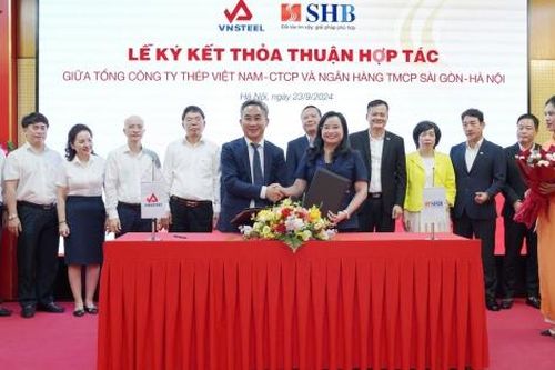 SHB ký kết hợp tác với Tổng Công ty Thép Việt Nam