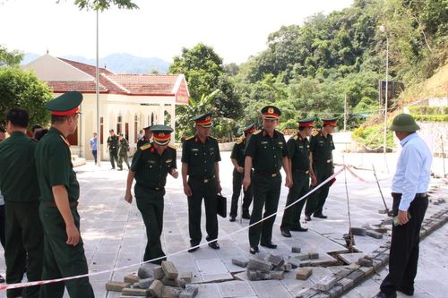 Đoàn công tác Quân khu 1 kiểm tra Khu di tích Quốc gia đặc biệt rừng Trần Hưng Đạo (Nguyên Bình)