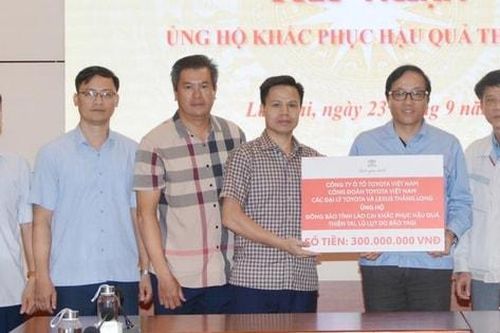 Toyota Việt Nam ủng hộ các địa phương bị ảnh hưởng lũ lụt