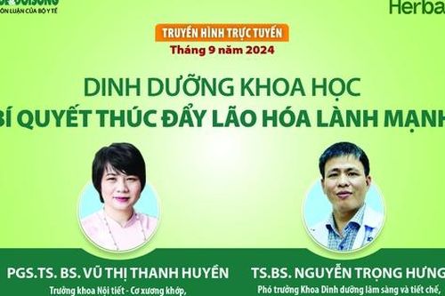 Truyền hình trực tuyến: Dinh dưỡng khoa học - bí quyết thúc đẩy lão hóa lành mạnh