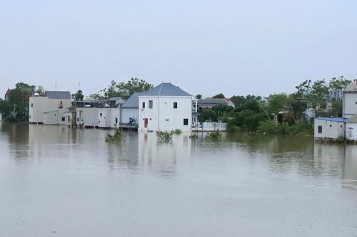 Lũ sông Bùi rút chậm, hơn 8.000 người dân huyện Chương Mỹ chưa thể về nhà