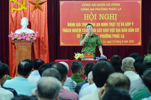 Hà Đông đánh giá tình hình an ninh trật tự, góp ý trách nhiệm của CSKV