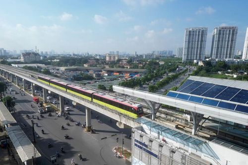 Đoạn trên cao tuyến đường sắt đô thị Nhổn - ga Hà Nội được công nhận là công trình kỷ niệm 70 năm Ngày Giải phóng Thủ đô