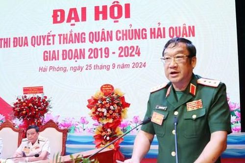 Thứ trưởng Bộ Quốc phòng Phạm Hoài Nam: Đẩy mạnh thi đua, xây dựng Quân chủng Hải quân 'tinh, gọn, mạnh'