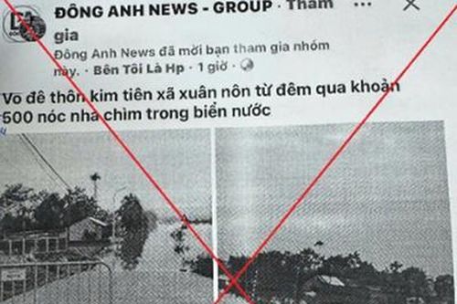 Xử lý quản trị viên hội nhóm facebook duyệt thông tin sai sự thật về vỡ đê ở Hà Nội