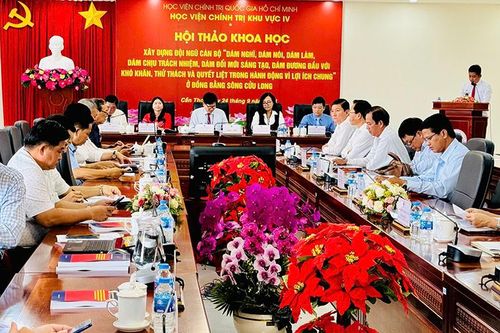Xây dựng đội ngũ cán bộ 'dám nghĩ, dám nói, dám làm, dám chịu trách nhiệm, dám đổi mới sáng tạo, dám đương đầu với khó khăn, thử thách và quyết liệt trong hành động vì lợi ích chung'
