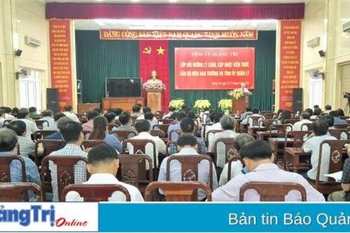 Bồi dưỡng lý luận, cập nhật kiến thức cho gần 160 cán bộ diện Ban Thường vụ Tỉnh ủy quản lý