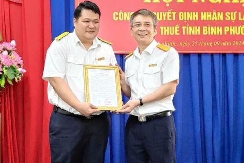 Ông Tạ Hoàng Giang được bổ nhiệm giữ chức Phó Cục trưởng Cục Thuế tỉnh Bình Phước