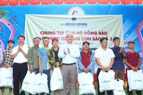Báo Sức khỏe và Đời sống chung tay giúp đỡ người dân huyện Bắc Hà (Lào Cai) bị thiệt hại do bão số 3