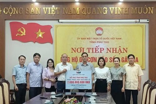 Quỹ Tấm lòng Việt (VTV) hỗ trợ 2 tỷ đồng giúp tỉnh Phú Thọ khắc phục thiệt hại do bão lũ