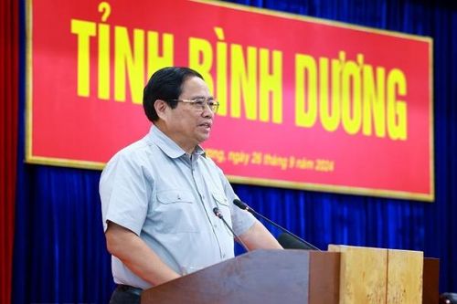 Thủ tướng Phạm Minh Chính làm việc với lãnh đạo tỉnh Bình Dương