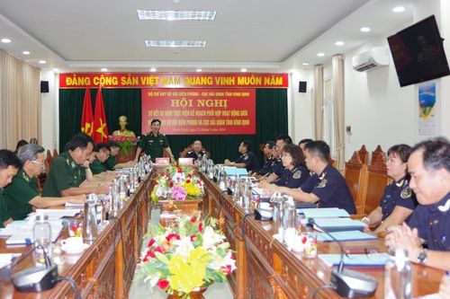 Sơ kết công tác phối hợp hoạt động giữa BĐBP và Cục Hải quan các tỉnh Bình Định, Tây Ninh