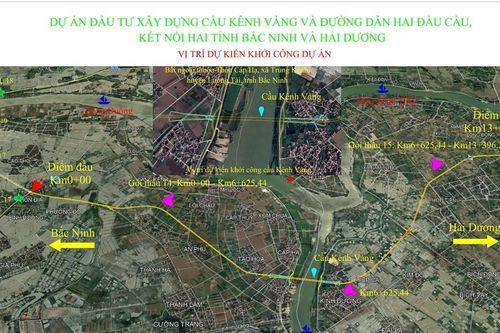 Công bố kết quả lựa chọn nhà thầu thi công cầu Kênh Vàng nối Bắc Ninh và Hải Dương