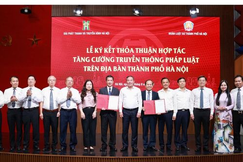 Đài Phát thanh - Truyền hình Hà Nội hợp tác với Đoàn luật sư Hà Nội tăng cường truyền thông pháp luật