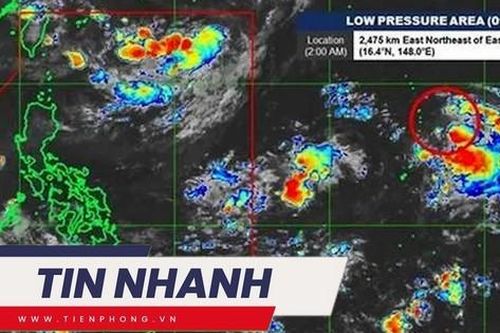 TIN NHANH: Áp thấp gần Philippines khả năng cao mạnh lên trong 24 giờ tới