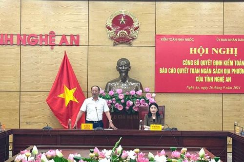 Công bố Quyết định Kiểm toán, quyết toán ngân sách Nghệ An năm 2023