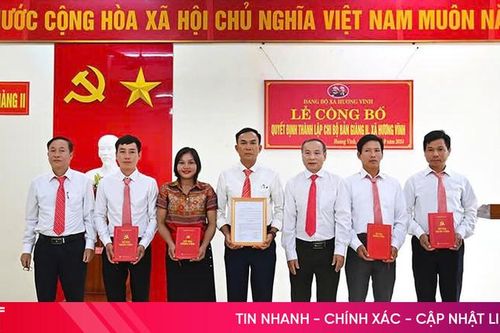 Thành lập Chi bộ bản Giàng 2 ở huyện miền núi Hà Tĩnh