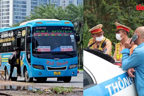 Xử phạt nghiêm nhà xe đón khách, dỡ hàng hóa quanh Bến xe Mỹ Đình