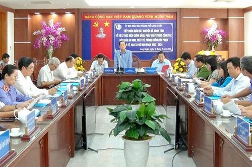 HĐND tỉnh giám sát việc thực hiện chính sách pháp luật trên địa bàn TP. Long Xuyên