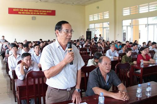 Đại biểu Quốc hội Phạm Văn Hòa tiếp xúc cử tri huyện Châu Thành