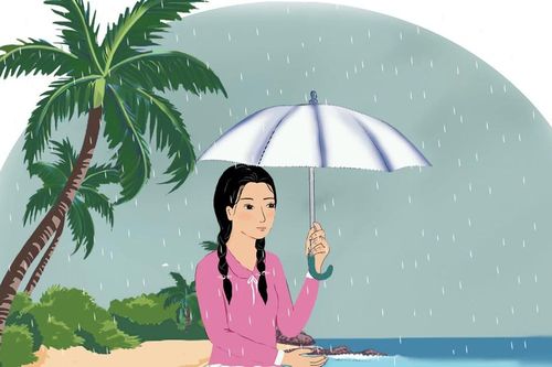 Mưa trên biển vắng