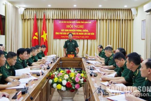 Bộ đội Biên phòng tỉnh: Rút kinh nghiệm công tác phòng, chống, ứng phó, khắc phục hậu quả cơn bão số 3