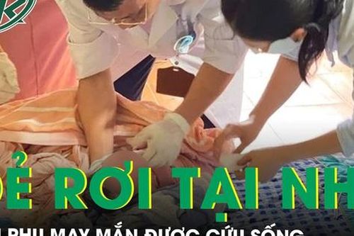 Cấp cứu thành công sản phụ đẻ rơi tại nhà