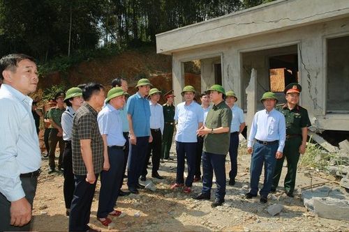 Phó Thủ tướng Trần Hồng Hà kiểm tra công tác khắc phục mưa lũ ở Thanh Hóa