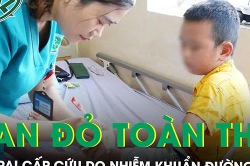 Bé trai 8 tuổi xuất hiện ban đỏ chi chít toàn thân do nhiễm khuẩn đường ruột