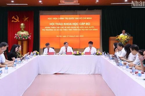 Tiếp tục hoàn thiện thể chế về quan hệ Nhà nước, thị trường và xã hội ở Việt Nam
