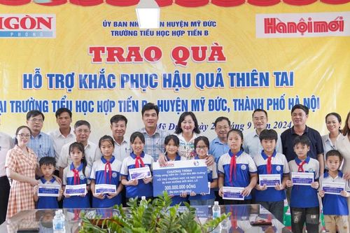 Nghĩa tình của Báo Sài Gòn Giải Phóng với vùng 'rốn lũ' Hà Nội