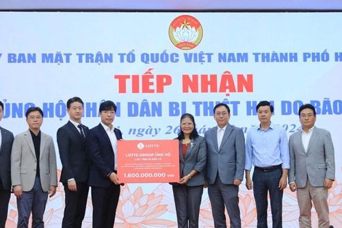Lotte World Việt Nam góp sức hỗ trợ người dân bị ảnh hưởng bởi bão Yagi