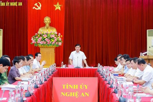Ban Thường vụ Tỉnh ủy Nghệ An họp phiên thường kỳ tháng 9/2024