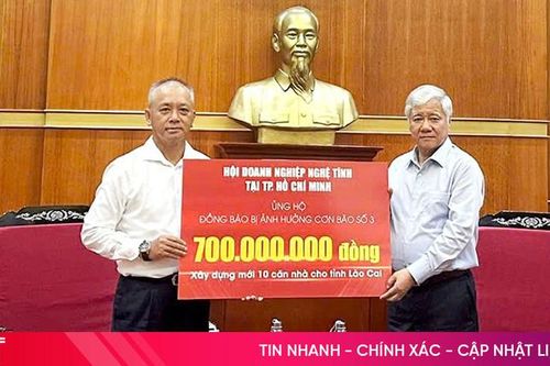 Hội Doanh nghiệp Nghệ Tĩnh tại TP Hồ Chí Minh ủng hộ các tỉnh phía Bắc