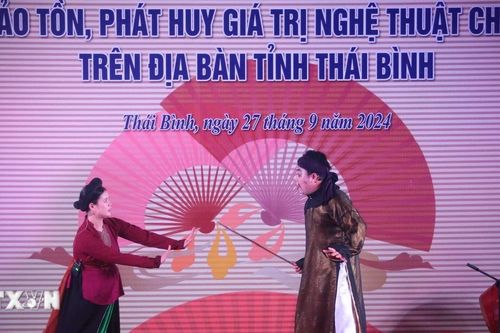 Thái Bình: Tăng cường bảo tồn, phát huy giá trị nghệ thuật chèo