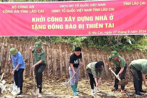 Lào Cai khởi công xây nhà cho các hộ dân bị ảnh hưởng nặng nề sau bão số 3