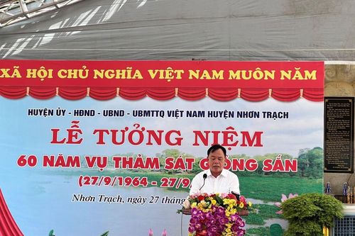 Tưởng niệm 60 năm vụ thảm sát Giồng Sắn