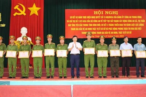 Tiếp tục đẩy mạnh xây dựng lực lượng Công an xã, thị trấn vững mạnh toàn diện