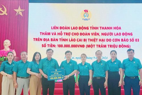 Liên đoàn Lao động tỉnh tiếp nhận hơn 4,5 tỷ đồng ủng hộ đoàn viên khắc phục hậu quả thiên tai