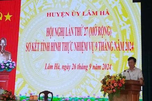 Hội nghị Huyện ủy Lâm Hà lần thứ 27