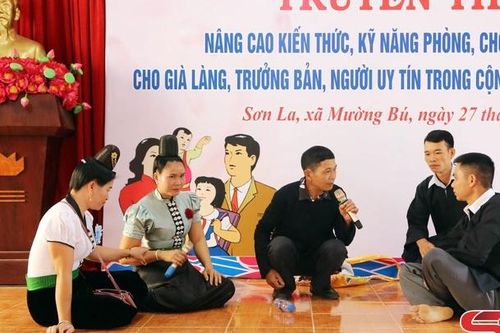 Truyền thông phòng, chống bạo lực gia đình tại xã Mường Bú