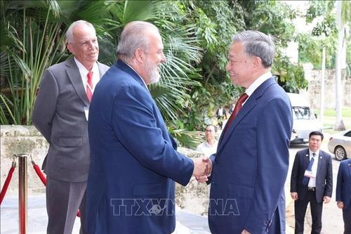 Tổng Bí thư, Chủ tịch nước Tô Lâm hội kiến Thủ tướng Cuba Manuel Marreo Cruz