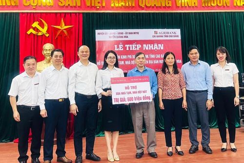 Agribank Cao Bằng đồng hành cùng địa phương trong công tác an sinh xã hội