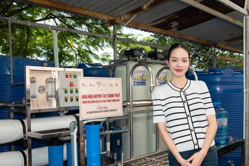 Hoa hậu Thanh Thủy mang nước sạch đến Miss International 2024