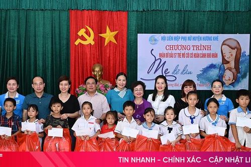 Hương Khê có thêm 57 trẻ mồ côi đặc biệt khó khăn được đỡ đầu